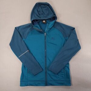 Mountain Equipment Mens Flash Hooded Zip Jacket Size L Teal Outdoor Hiking